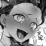 LF Mono Source: 1girl, tears, tongue out, ahegao, open mouth, open eyes, face, close-up