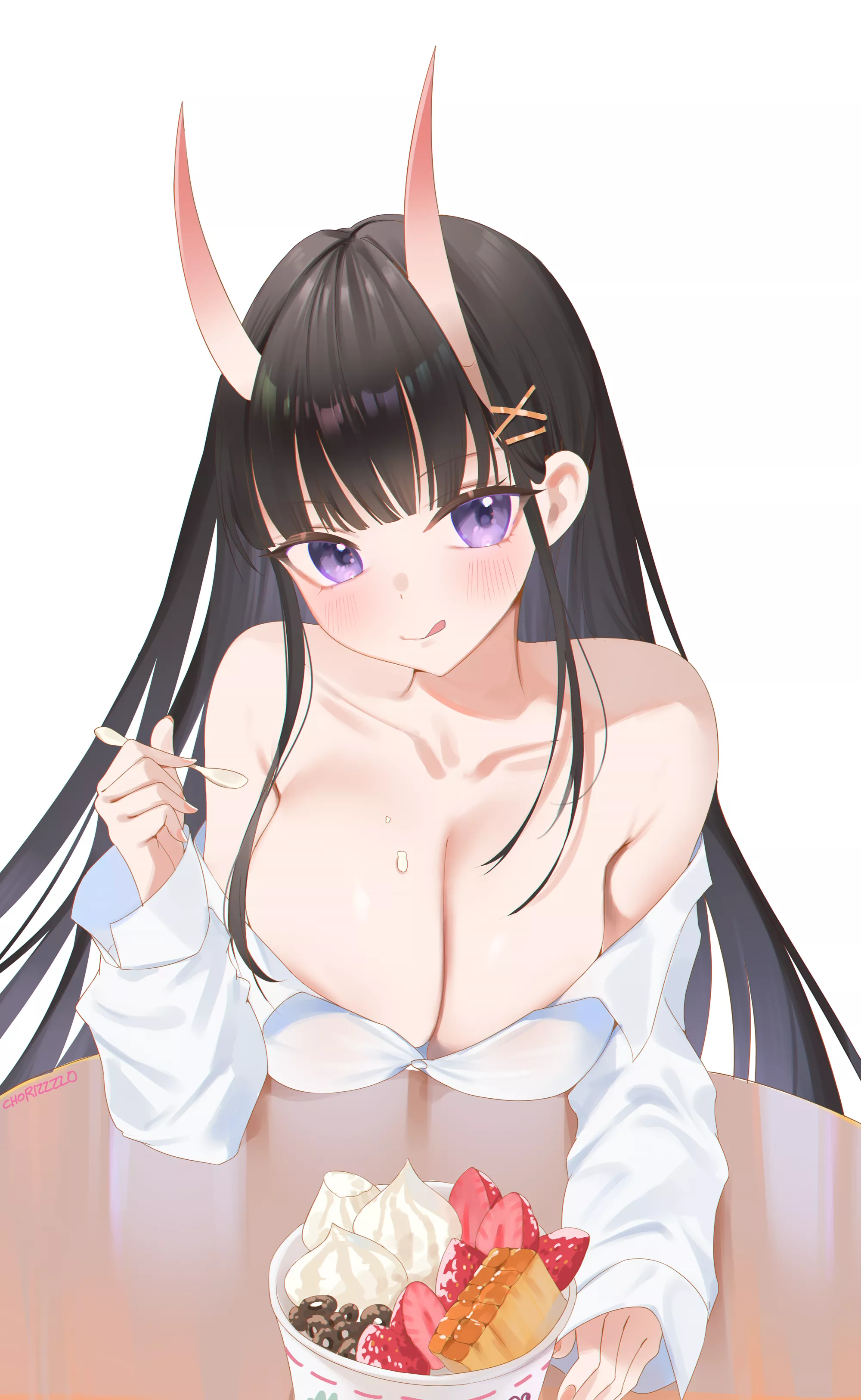 Noshiro eating ice cream 