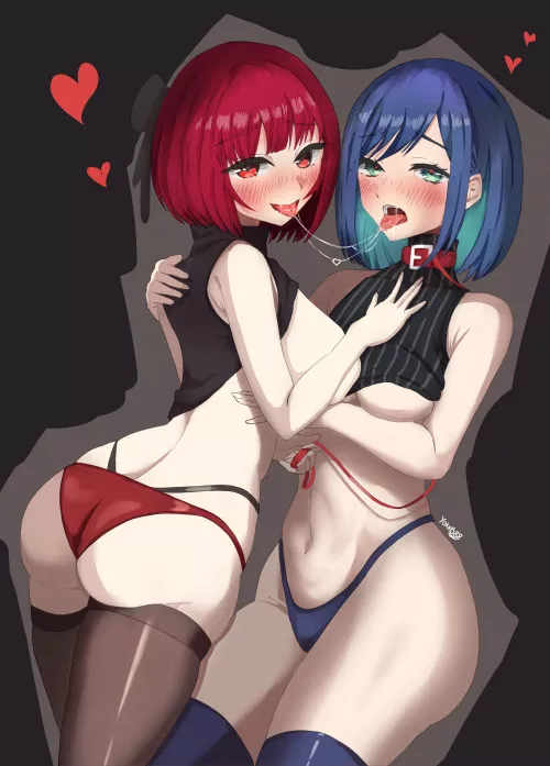 [Oshi no ko] Kana & Akane by Yokab88