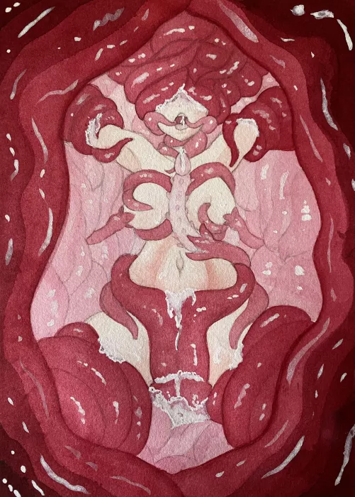 That throat is gonna be very full. (Art by me)