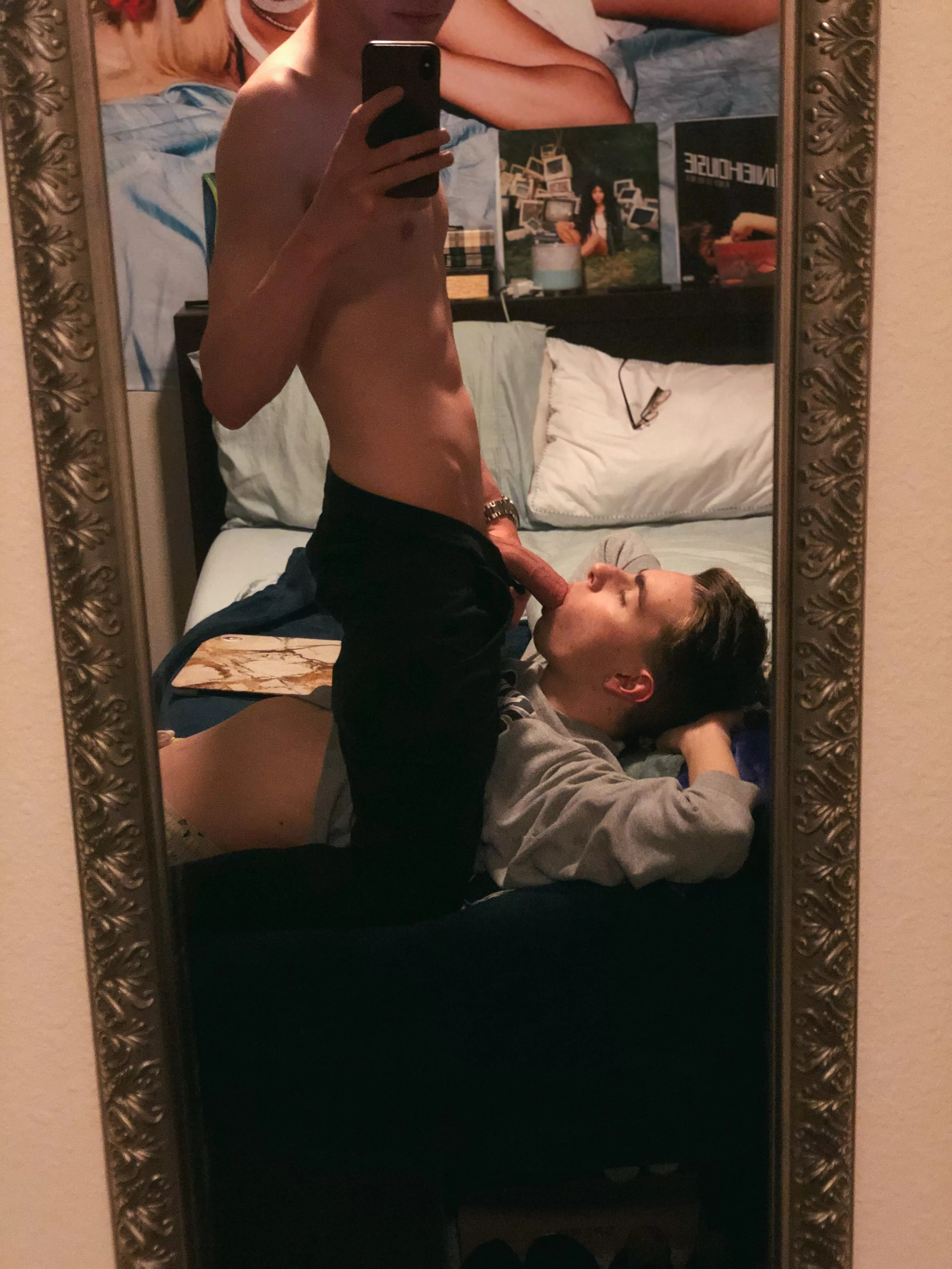 Using my buddy’s throat