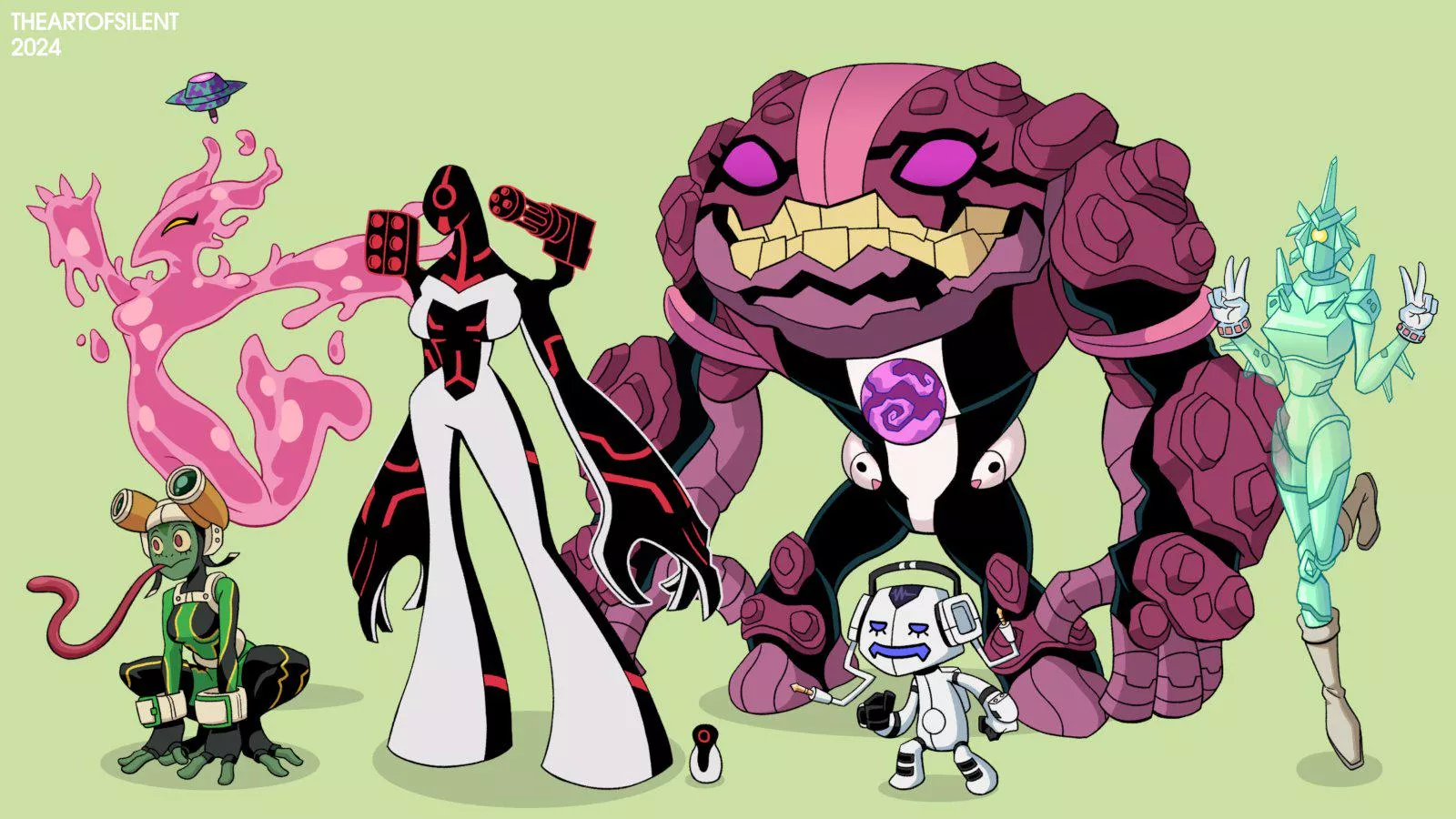 1-A girls as Ben 10 aliens @TheArtofSilent