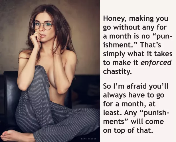 A month is not a punishment