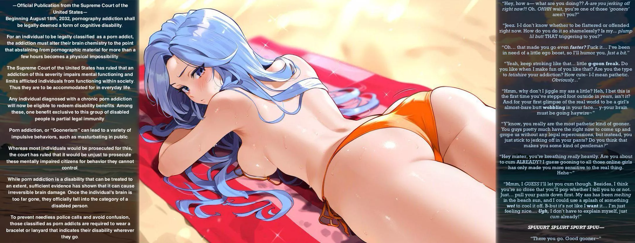 A World For Gooners [F4M] [Soft Femdom] [Teasing] [Shy Girl] [Alternate Reality] [Exhibitionism] [Voyeurism] [Masturbation] [JOI] [Gooning] [Wholesome] [Premature Ejaculation] [Tsundere] [Artist: AI-Generated]