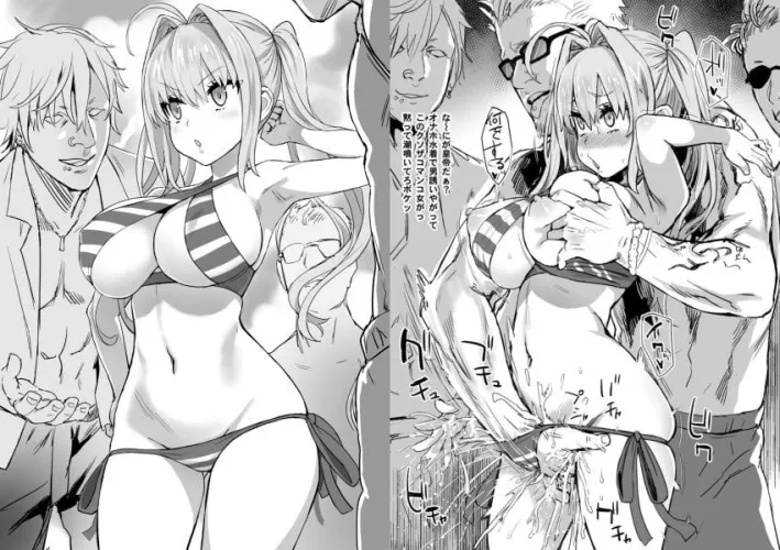 Acting so above it all~ Just grab her private parts and she starts melting away