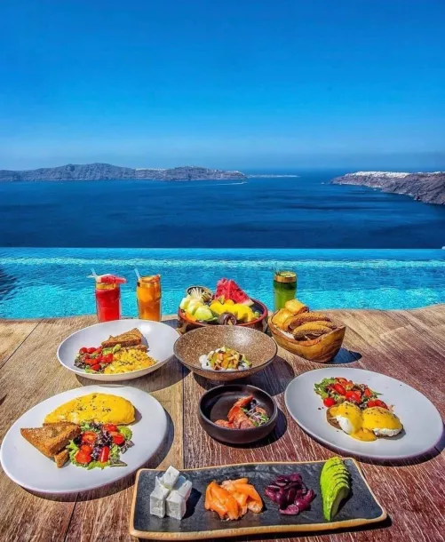 Cavo Tagoo, Santorini 🍹 