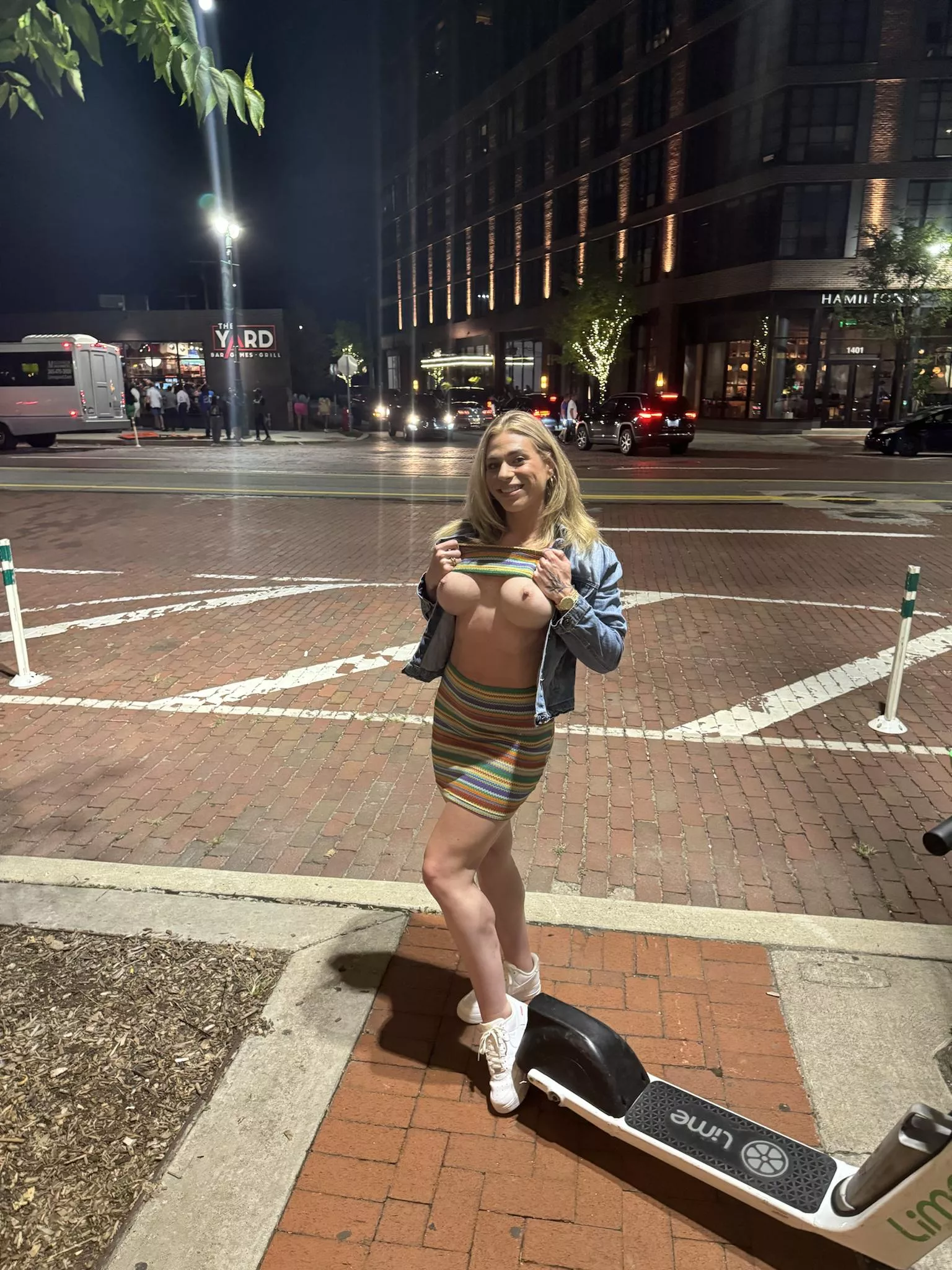 Got dared to flash outside like I wouldn't