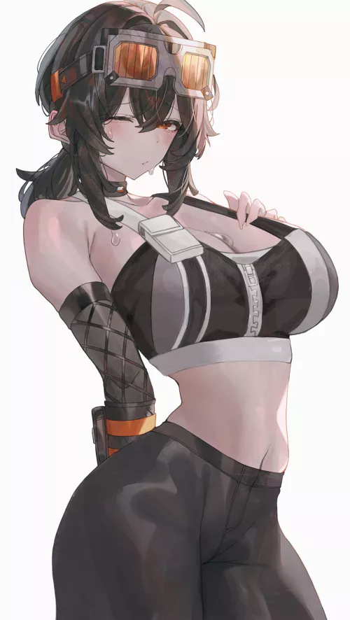 Grace Howard sweating (Indol) [Zenless Zone Zero]