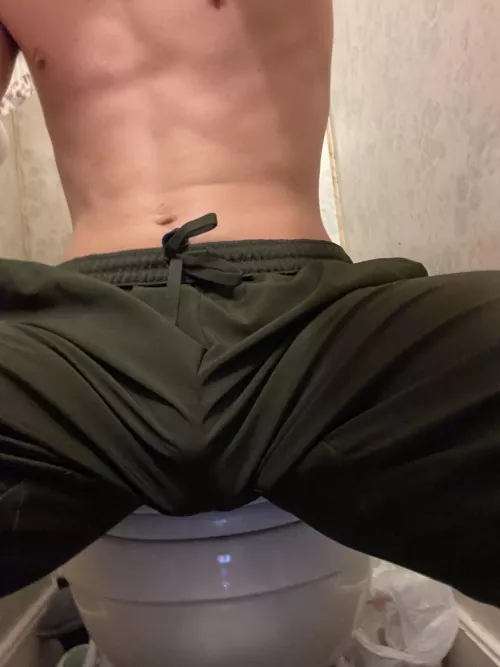 I wonder what people think of my bulge out in public (22)