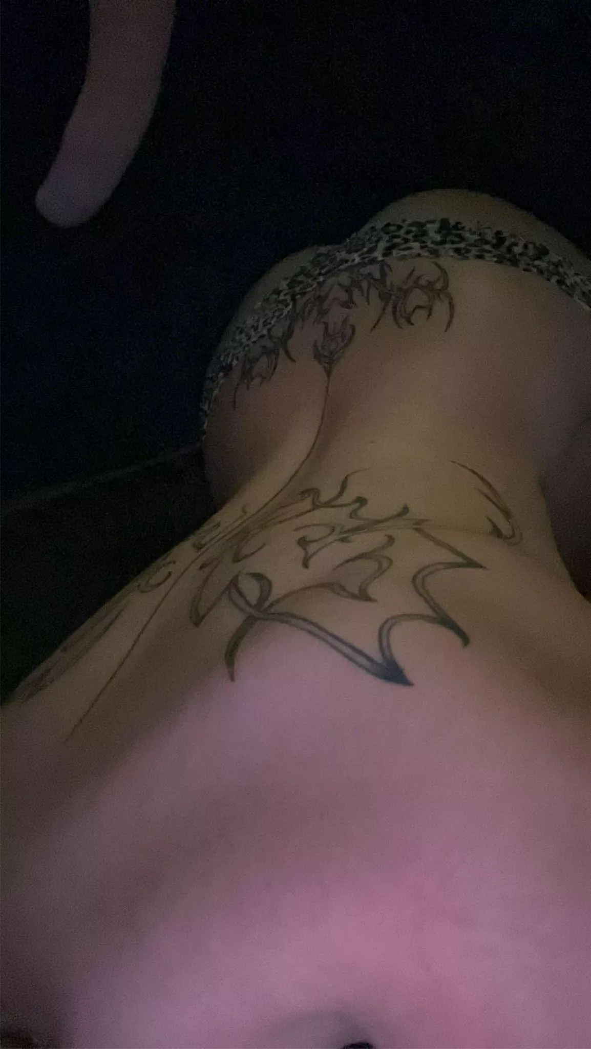 Just follow your way down my spine tat