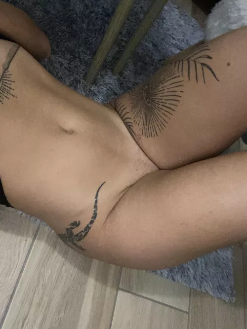 My ink isn’t just for show, it’s an invitation to explore every curve and line with a thrill that a tattooed girl can give.