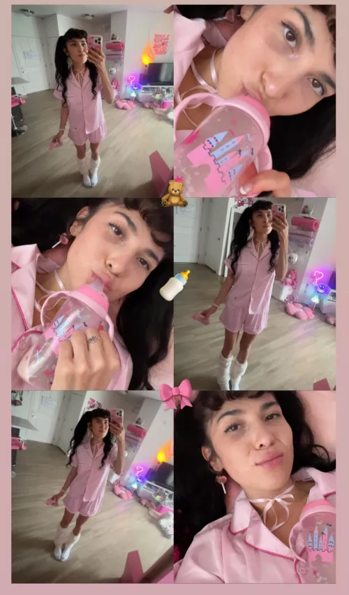 🧃💦 rainy days = littlespace time in da crib 🍼🎮