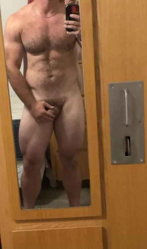 The mirrors in the barracks are always so small 