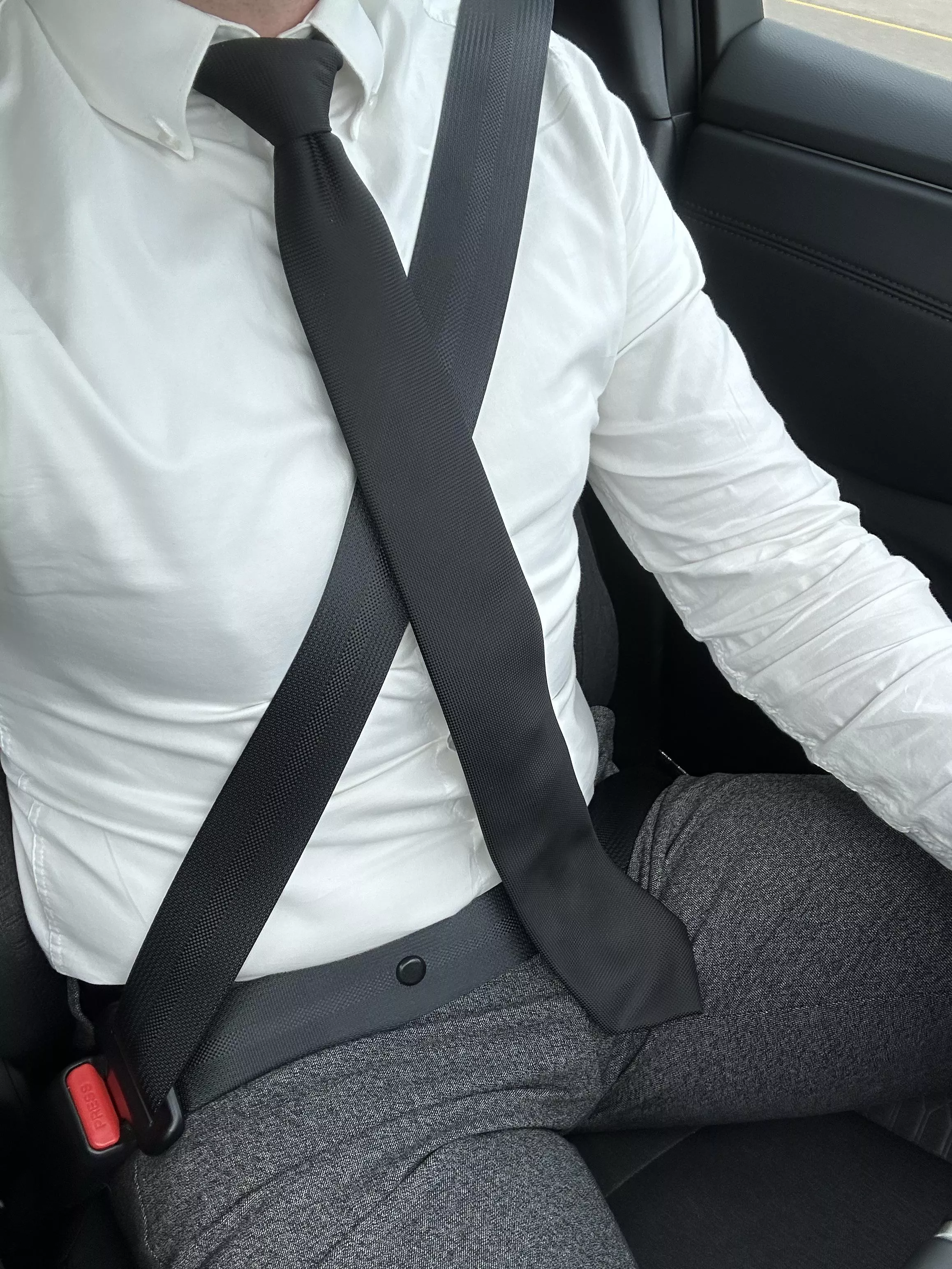 These pants are a little tighter today for meetings (30)