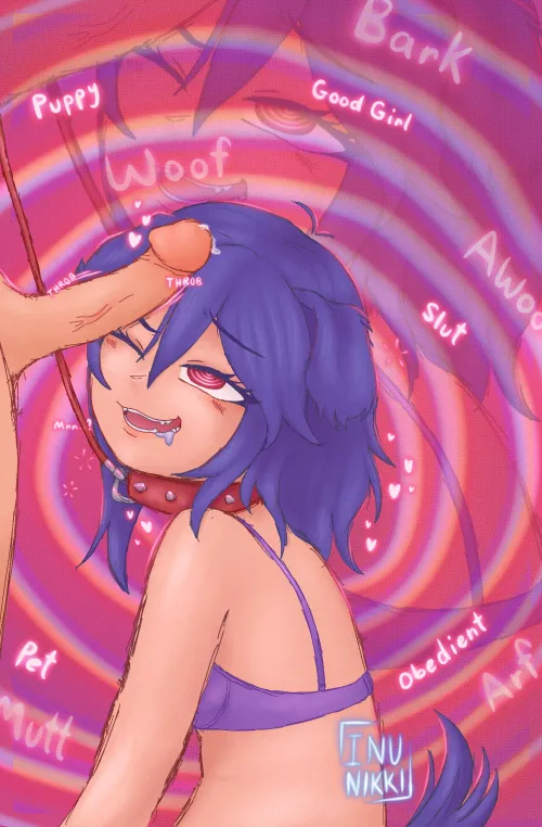“Am I a good pet :3?” (Art by me: Inu Nikki)