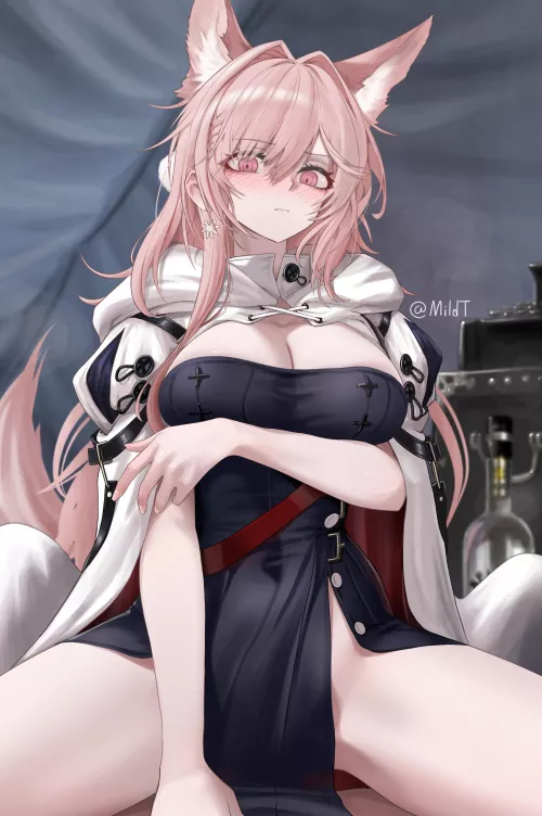 An embarrassed Pozyomka is cute