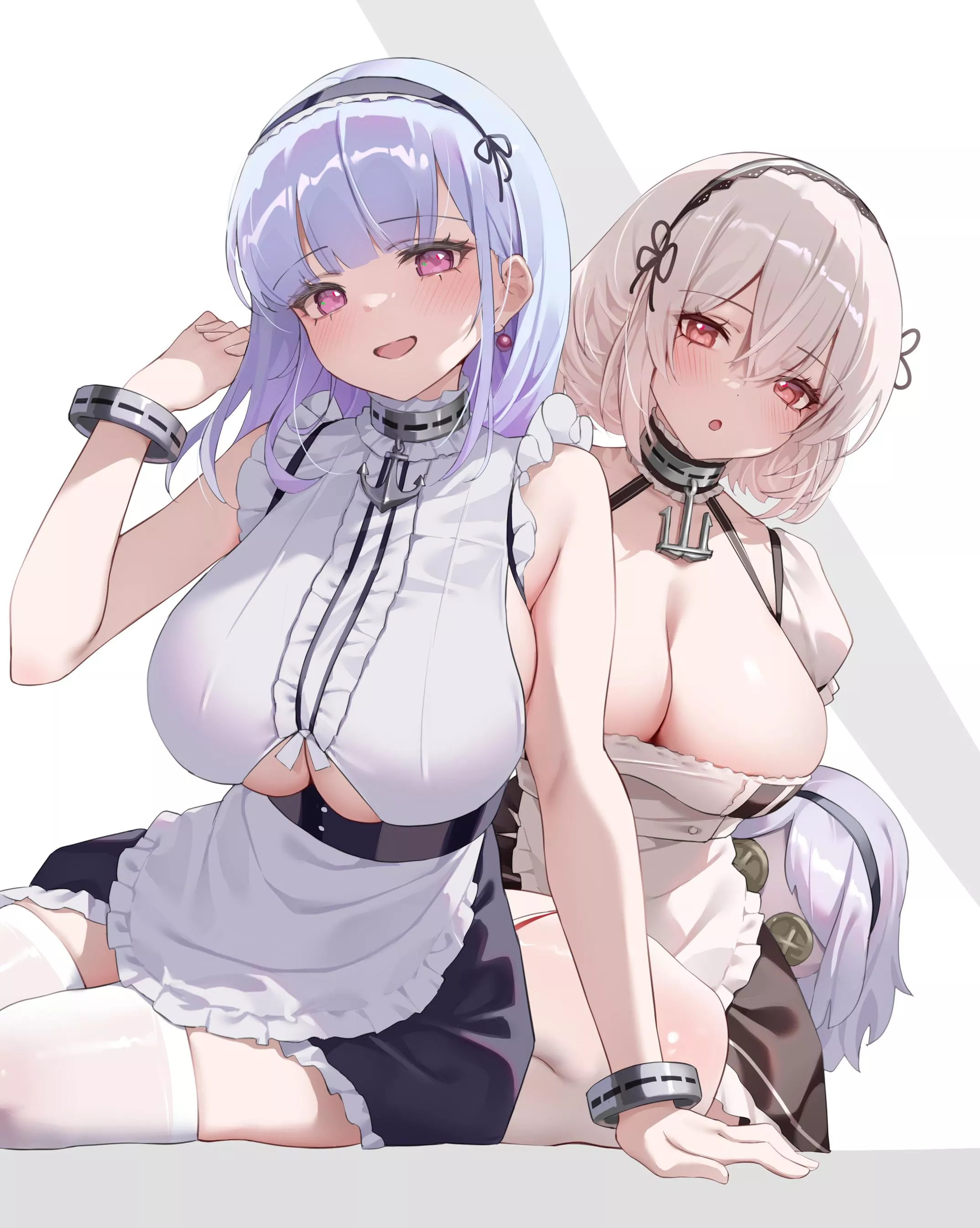 Big booba maids Dido and Sirius