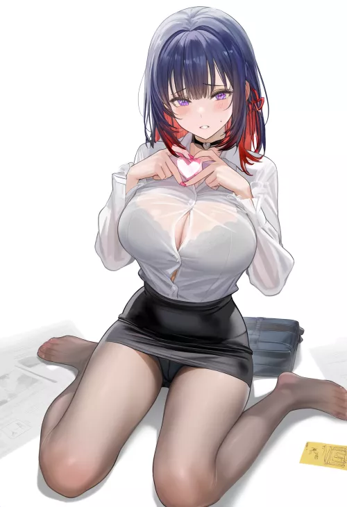 Flirting Office Lady 