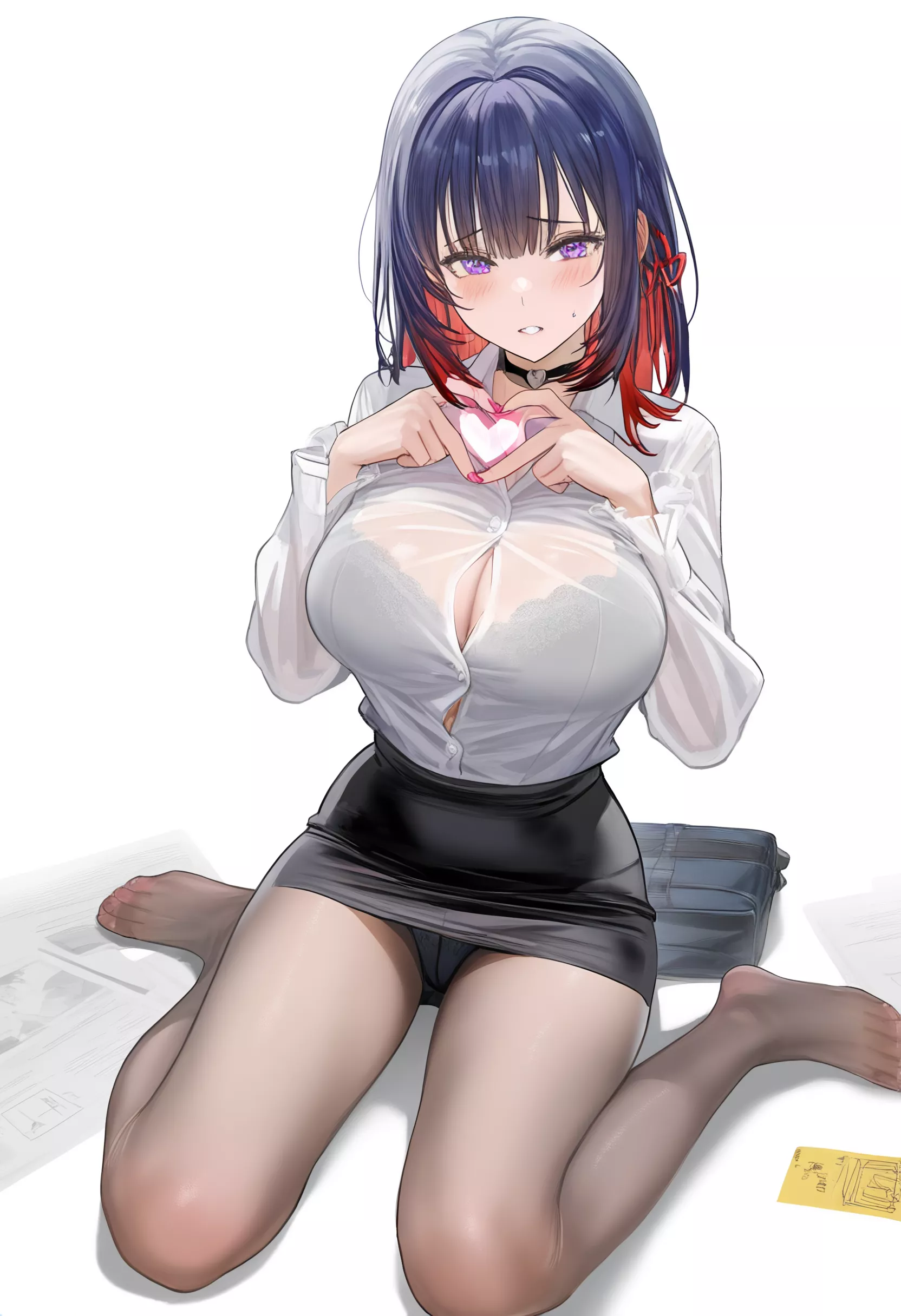 Flirting Office Lady 