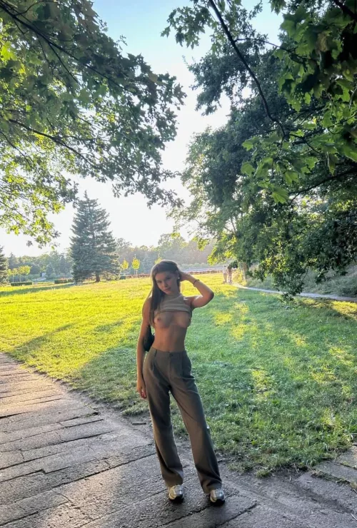 I love walking around like this on warm summer evenings