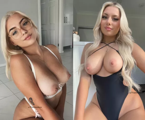 Me at eighteen vs twenty two. Which me are you taking home? 