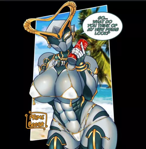 Muscle mommy Hildryn prime at the beach. [PRIME BOOBA]
