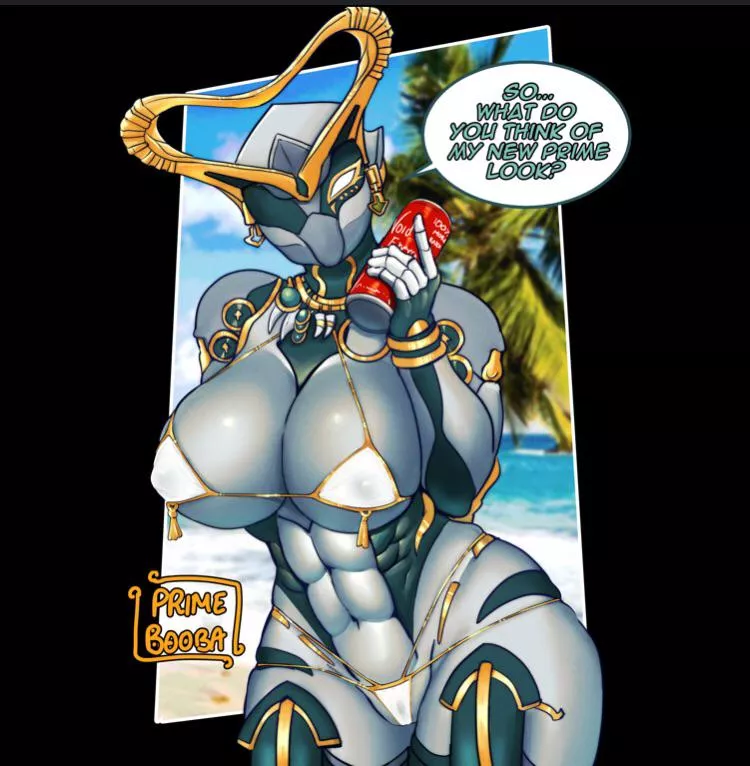 Muscle mommy Hildryn prime at the beach. [PRIME BOOBA]