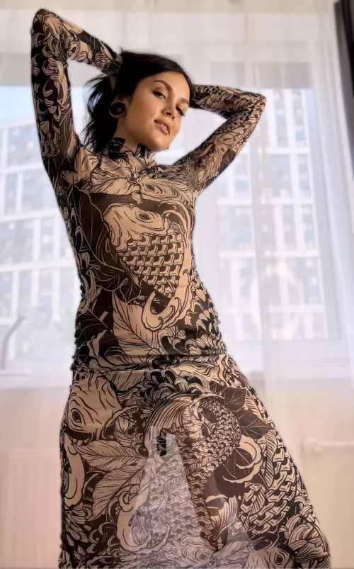 Oh, I was hoping it would be invisible under the dress, but now you know my biggest secret 