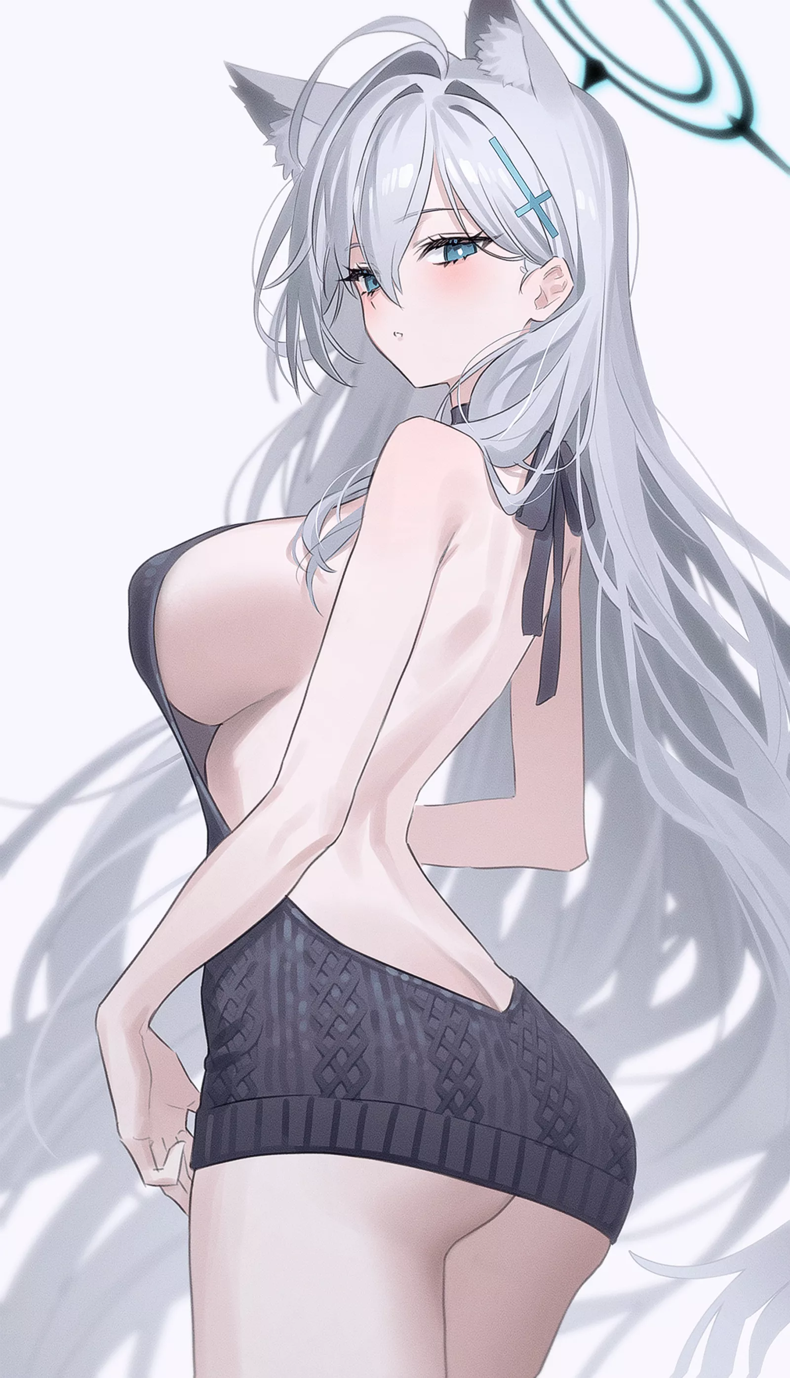 Virgin killer sweater Shiroko Terror [Blue Archive]