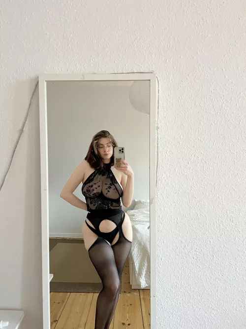 Wearing this fishnet, do you think I'm GF material?