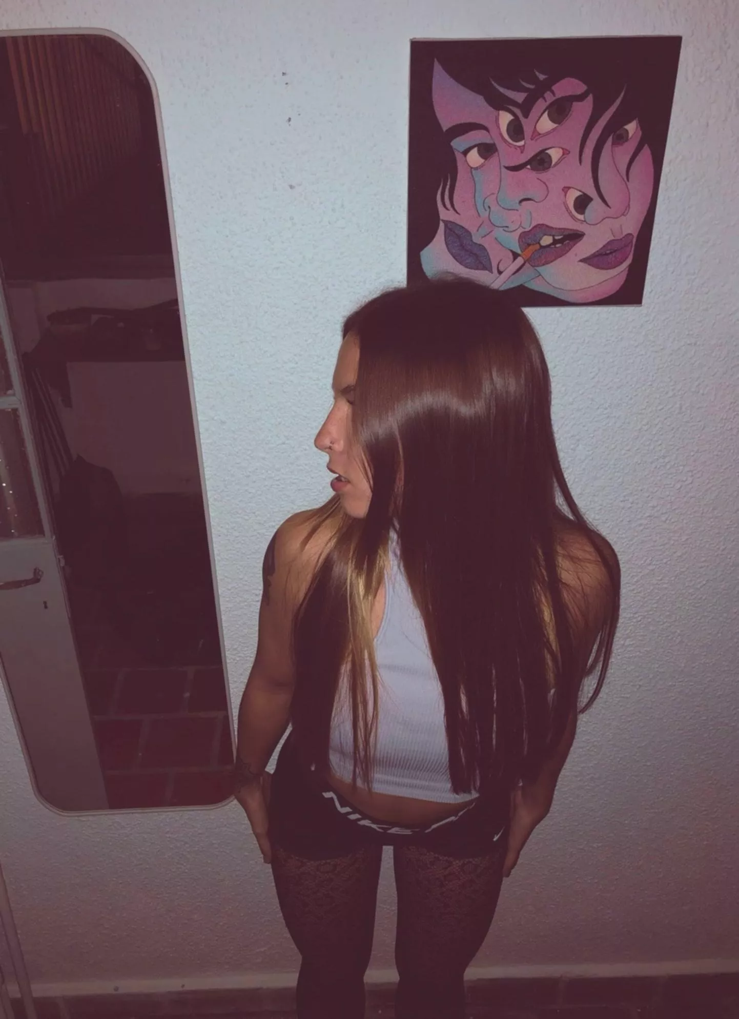 I got bad girl energy looking tough and feeling naughty 