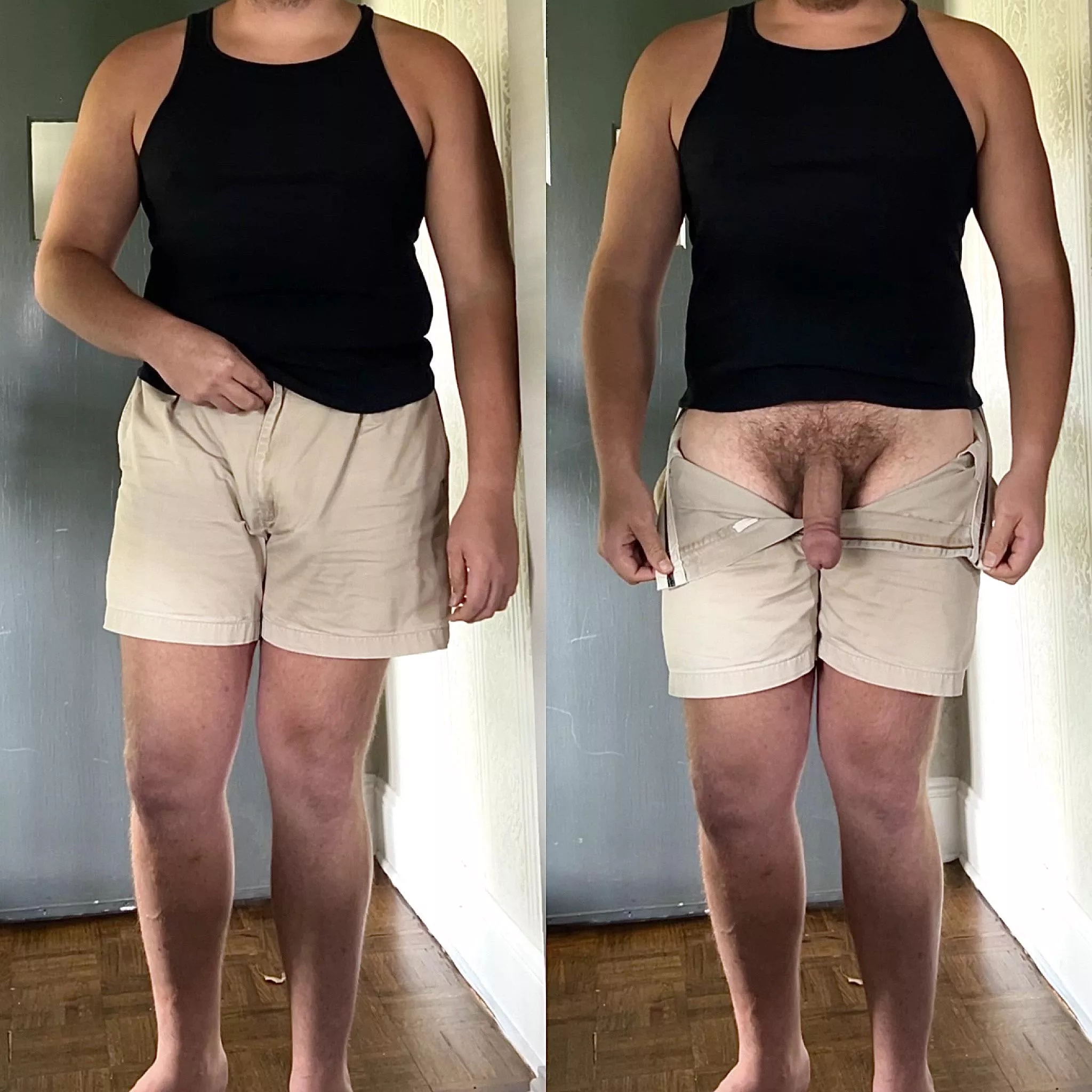 I wonder how many of my friends realize that I’m packing a monster in my shorts? 