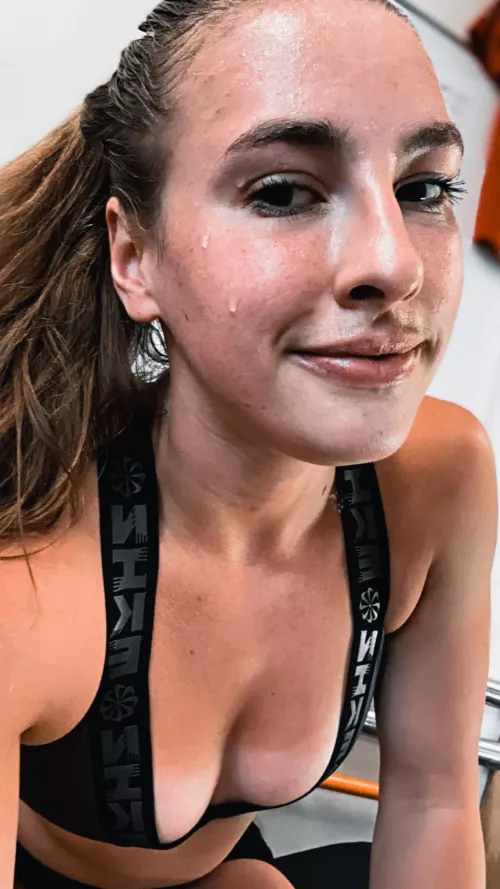 just a little bit sweaty today