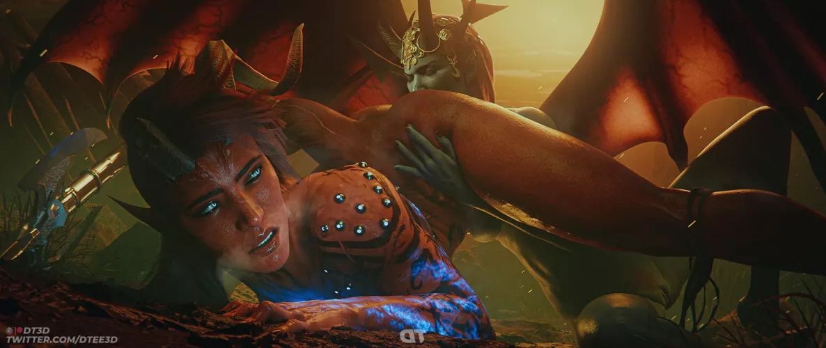 Karlach x Mizora (DTee3D) [Baldur's Gate 3]