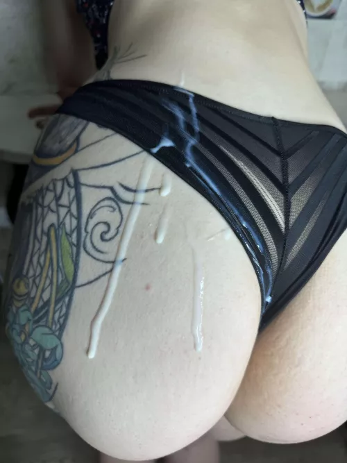 My pale ass will look so cute when you cum on it
