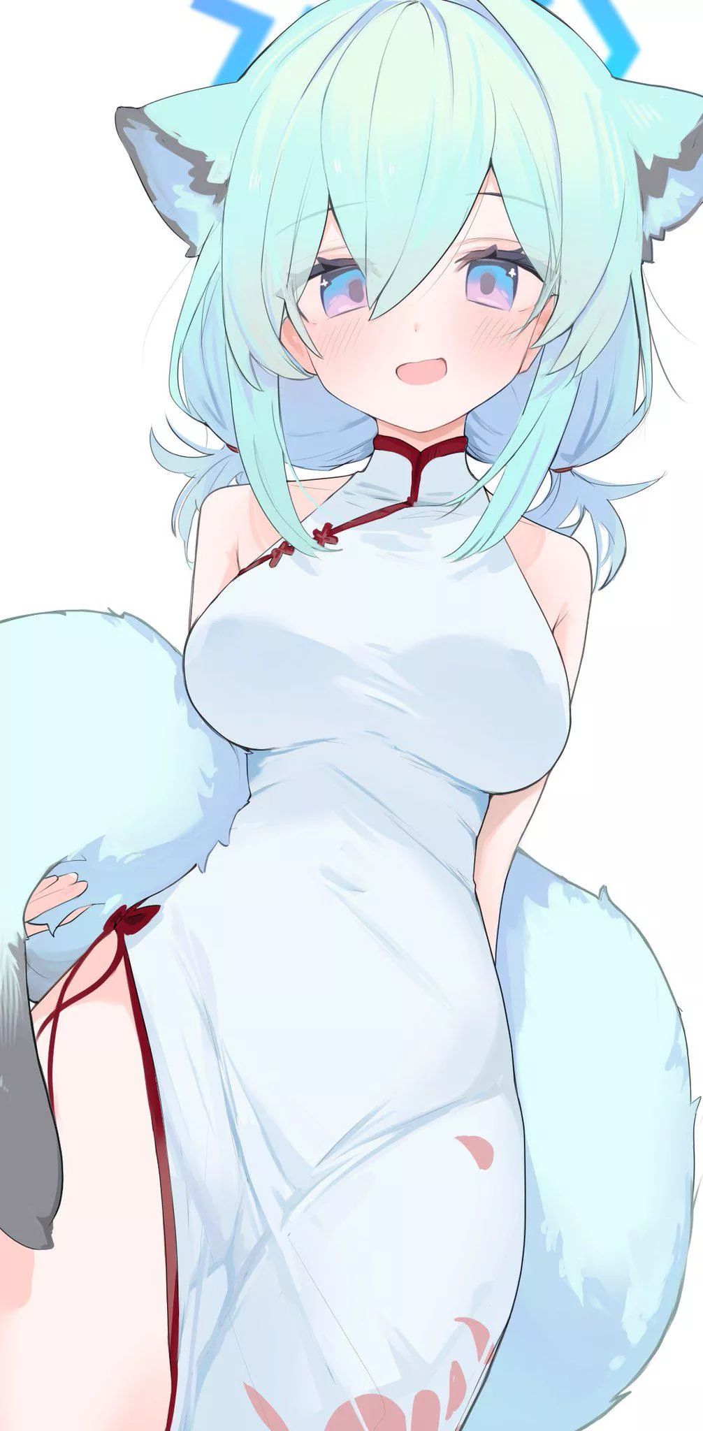 Shigure has a super fluffy tail!