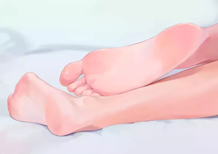 Wish I could be an anime foot model 🥲