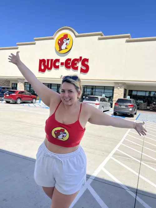 Buc-ee’s crop top at Buc-ee’s 
