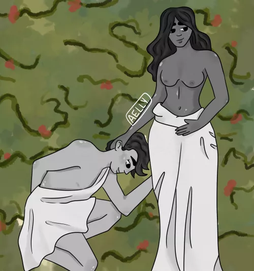 Greek Statues but make it Gentle Femdom (My art, Ocs)