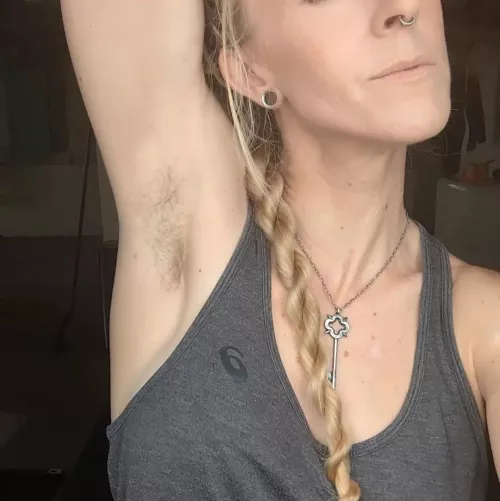 Hairy armpits are the new smooth.