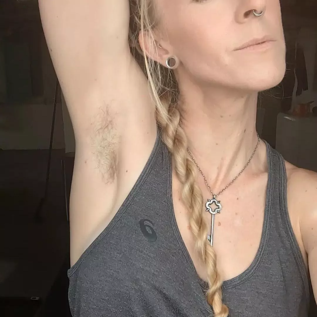 Hairy armpits are the new smooth.
