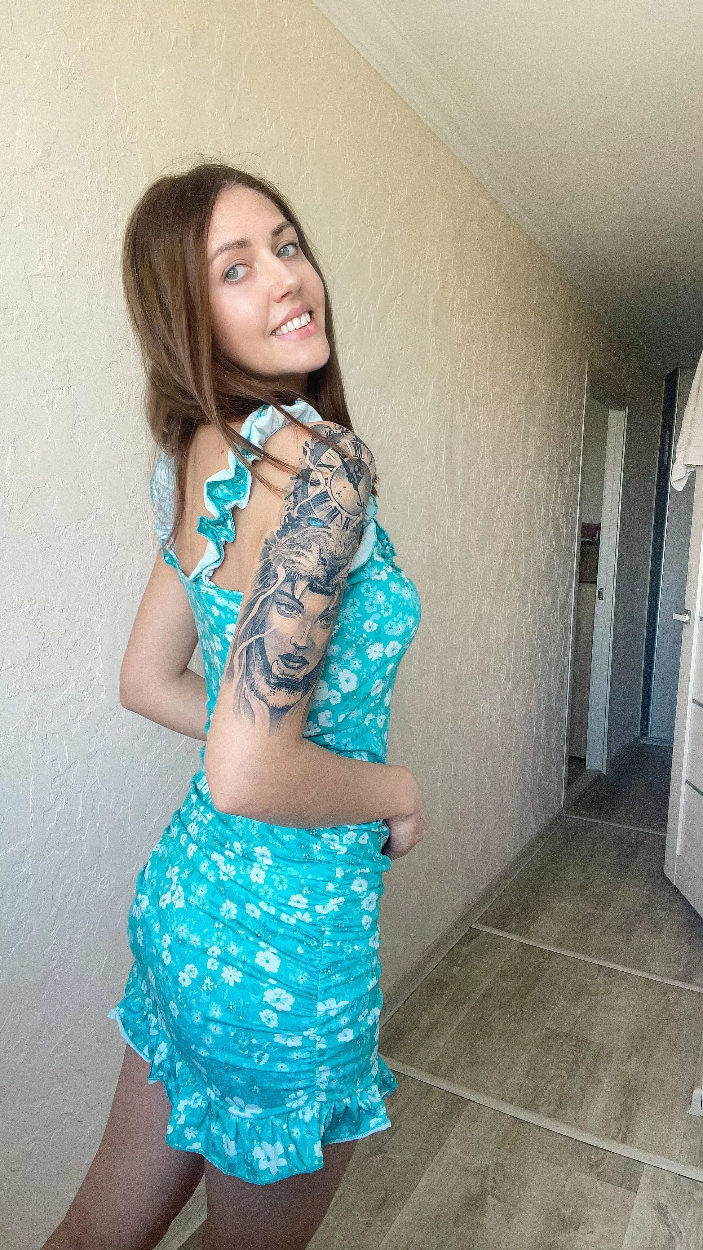 My best friend said that I look great in a tight dress