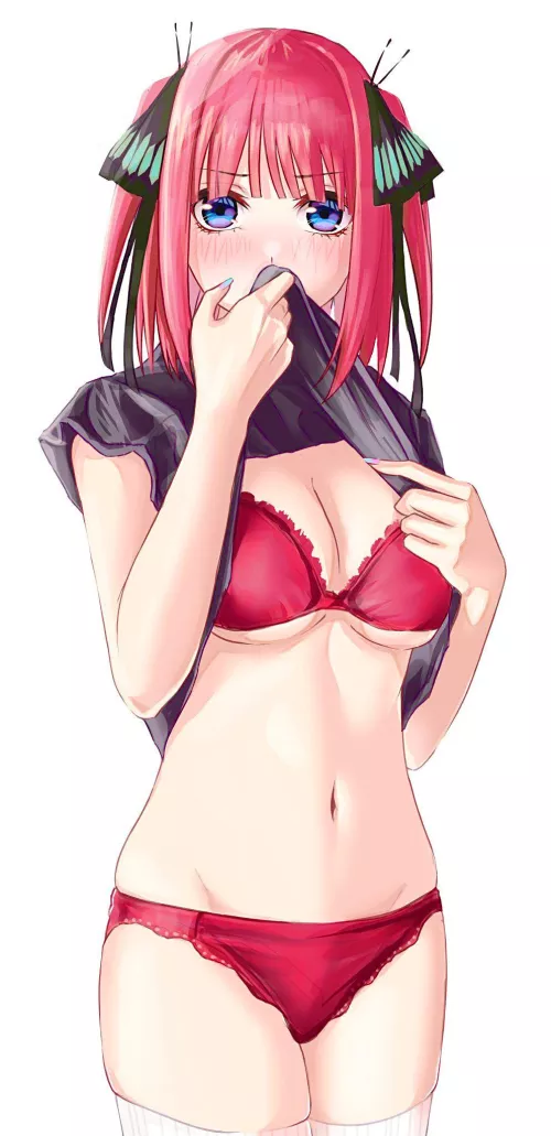 Nino Showing Off Her Lingerie [The Quintessential Quintuplets]
