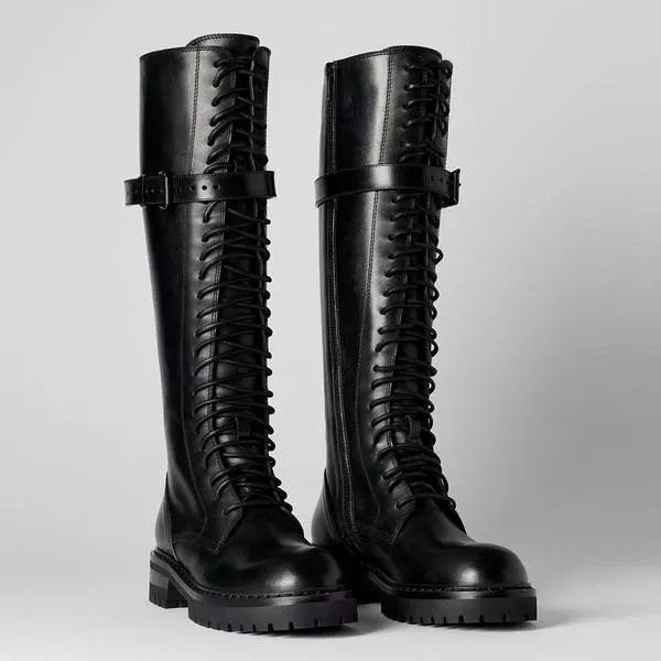 where to find long and thin laces for ann demeulemeester knee high boots?
