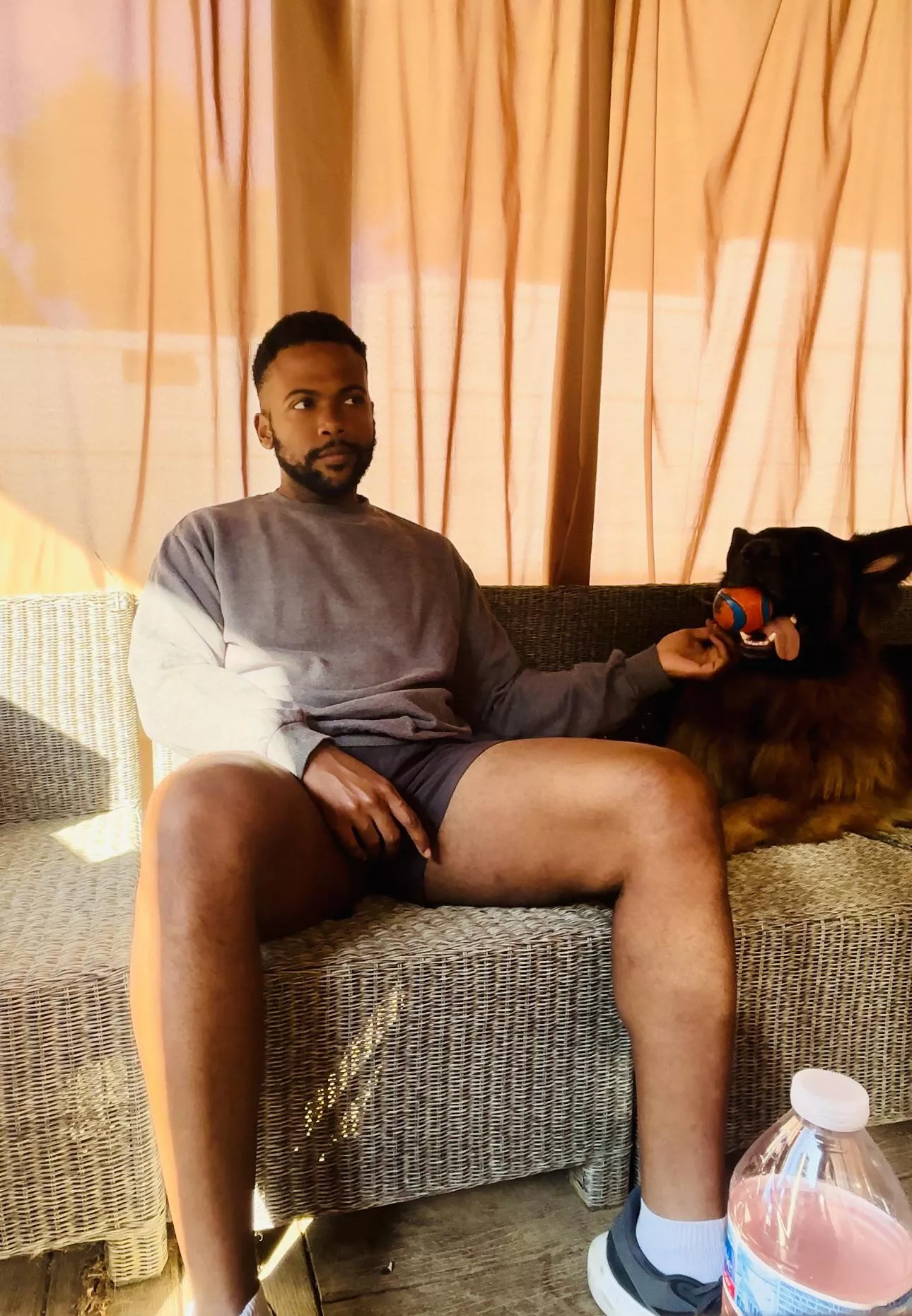 Working from home means getting to spend breaks with your favorite coworker Working from home means getting to spend breaks with your favorite coworker