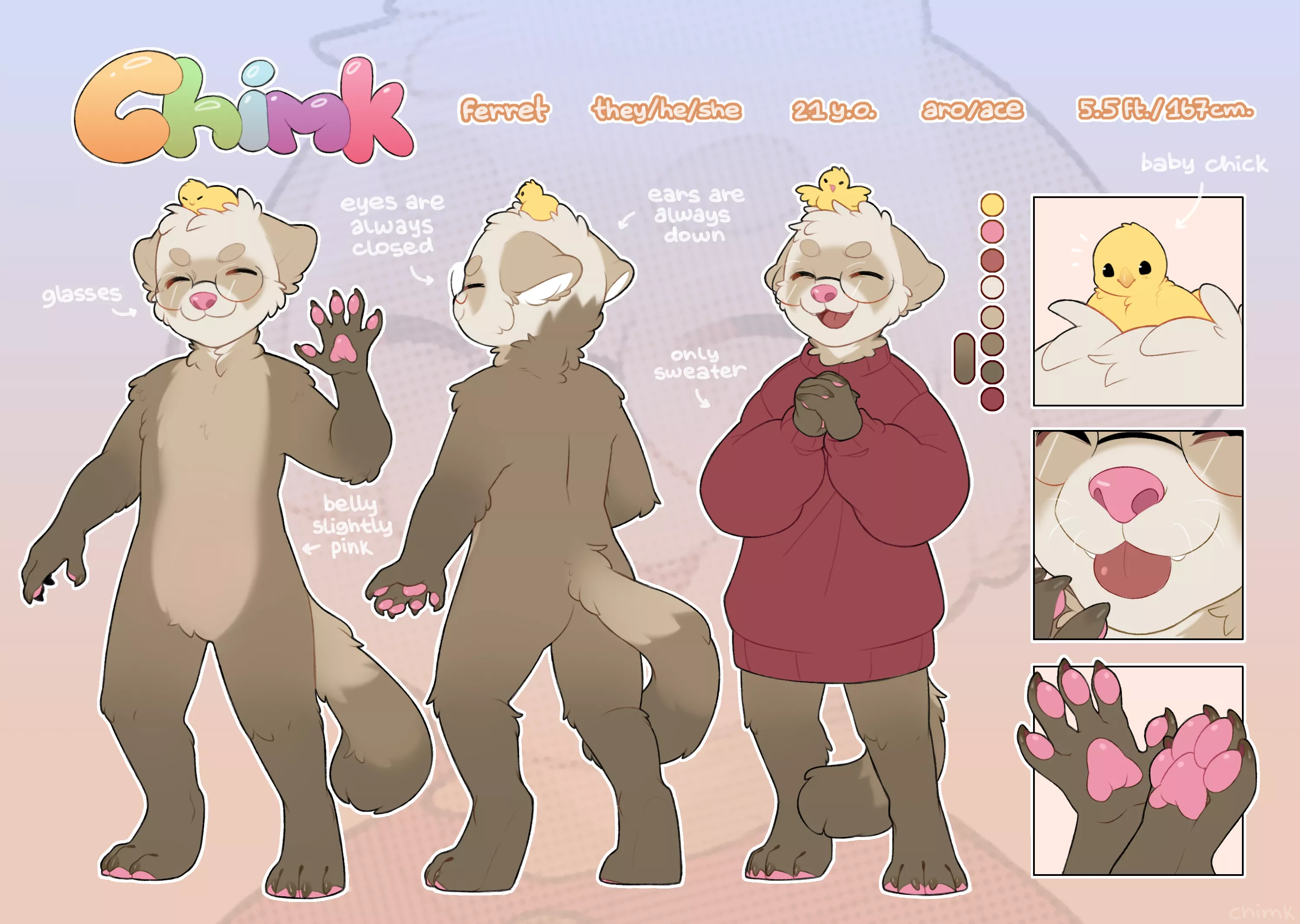 A reference for my sona☺ Also my first time in the furry community of Reddit! Hello everyone!