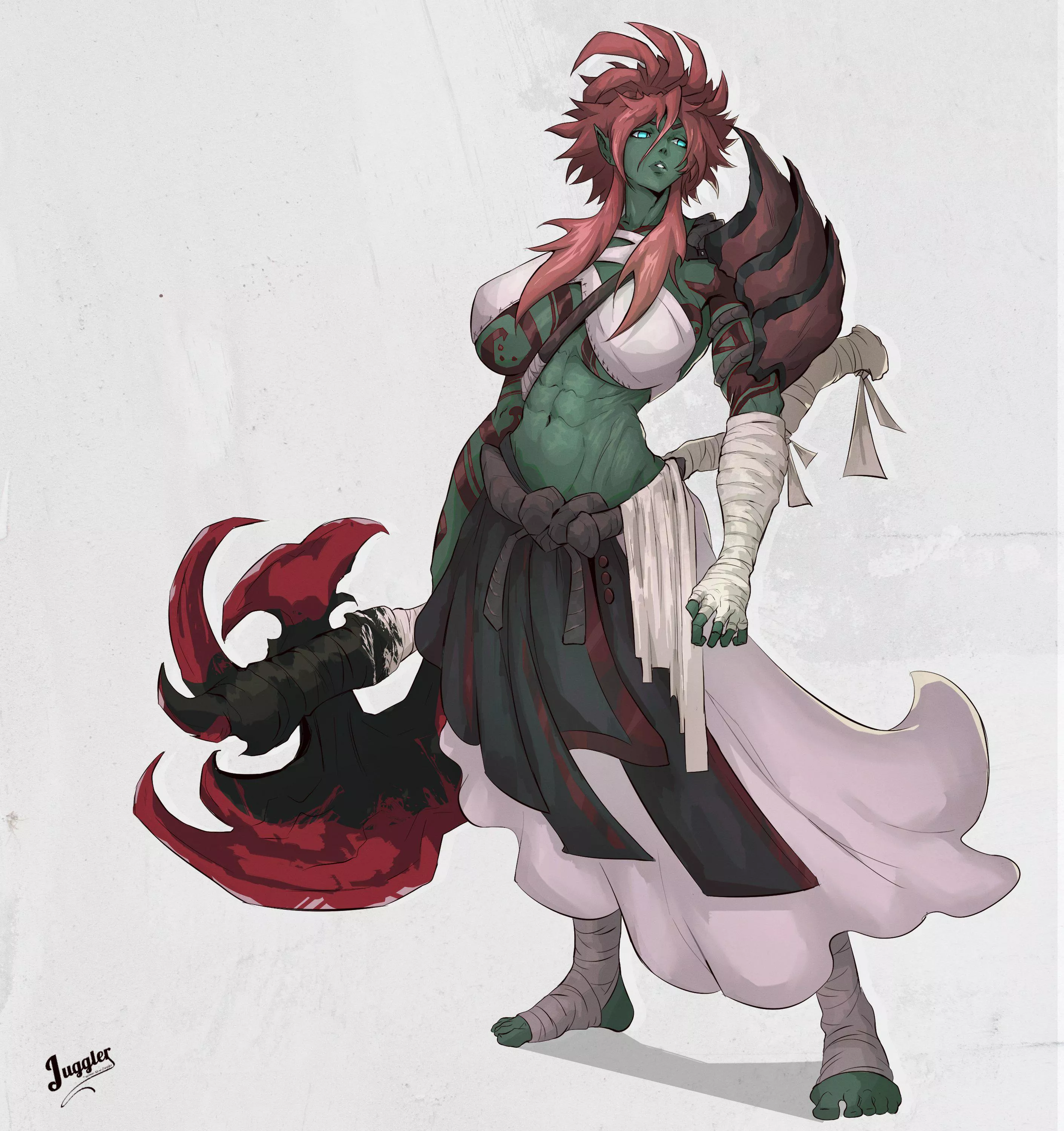 Female orc [@Sun_Juggler]