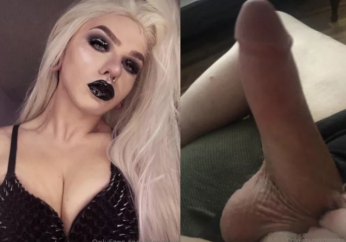 Have fun with my goth girl cock 😈🖤