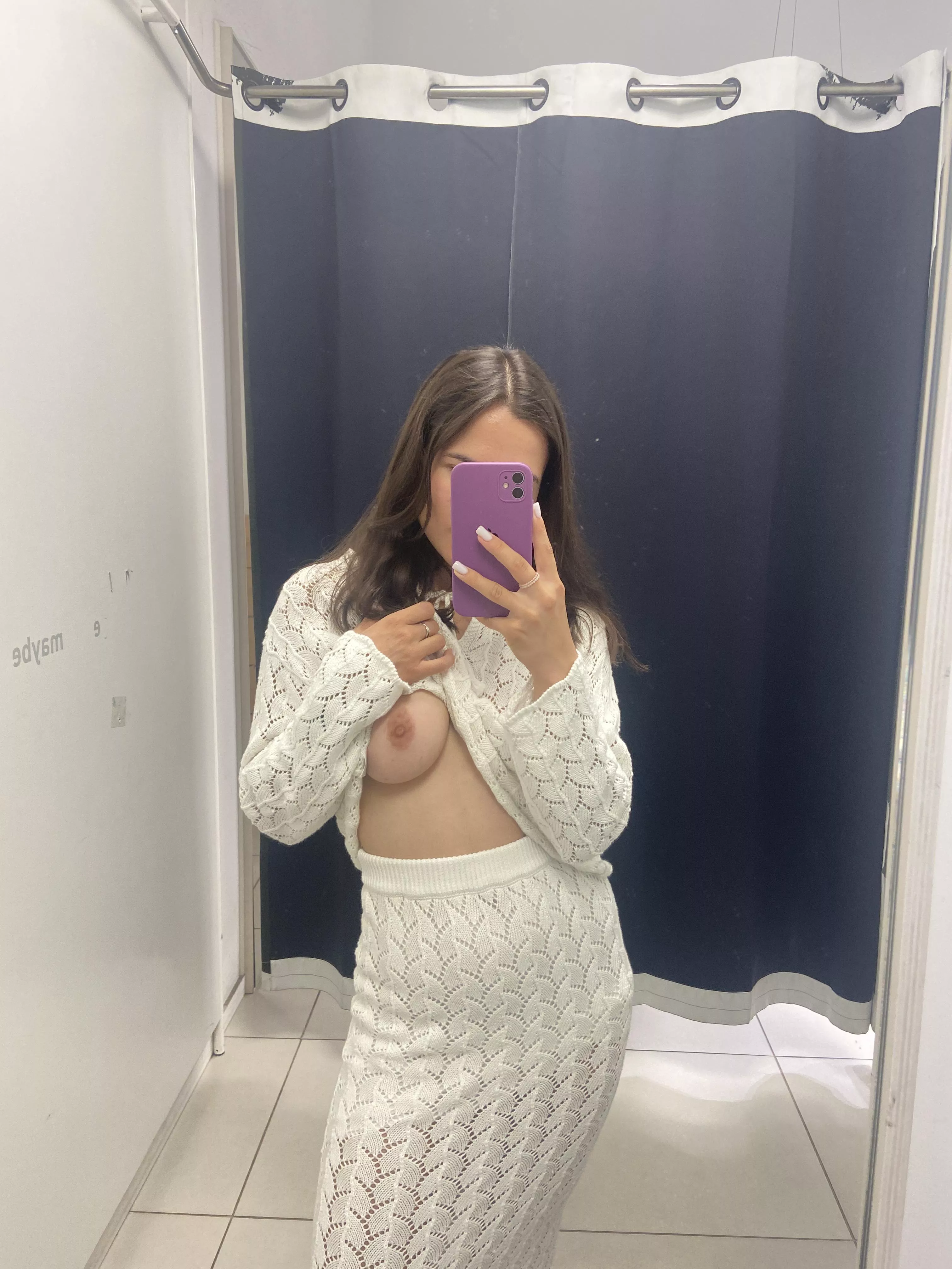 I can't stop taking photos in the changing room