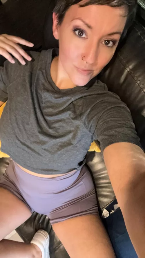 I'm happy to be a naughty brunette